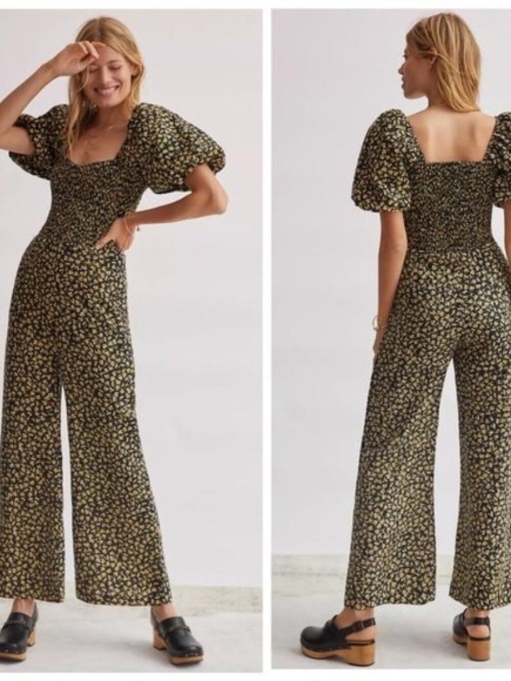 NWT Anthro Faithfull the Brand Stellan Linen Jumpsuit M Salma Floral Print